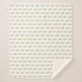 Geel Floral design Sherpa Deken (Voorkant)