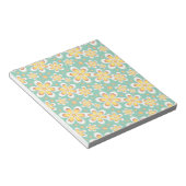 Geel Floral Pattern Notitieblok (Schuin)