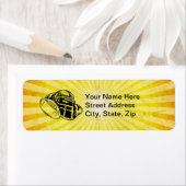 Geel Football Etiket (Insitu)