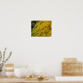 Geel Forsythia Flowers Orton Effect Poster (Keuken)