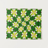 geel Frangipani-patroon Wandkleed (Voorkant (horizontaal))