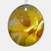 Geel Freesia Digital Manipulation Ornament (Links)
