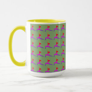 Geel 'Fun Yoga Design Combo Coffee Mok/Cup Mok
