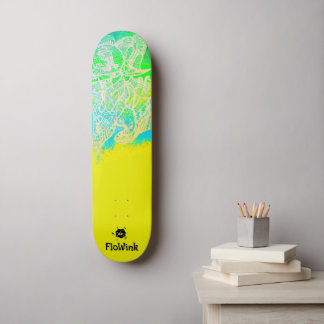 geel futuristisch skateboard