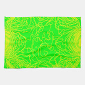 Geel garen keukenhanddoeken (Horizontaal)