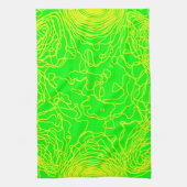 Geel garen keukenhanddoeken (Verticaal)