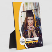 Geel gebogen Lijst Foto Afstuderen Fotoplaat (Zijkant)