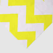 Geel gebold Chevron met monogram Tissuepapier (Detail)