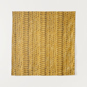 Geel gebreide trendy achtergrond wandkleed (Voorkant (horizontaal))