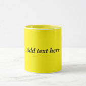 Geel-geel, gewoon zonnegeel, mok (Midden)