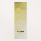 Geel-geelbruin maaswijdpatroon yogamat (Voorkant)