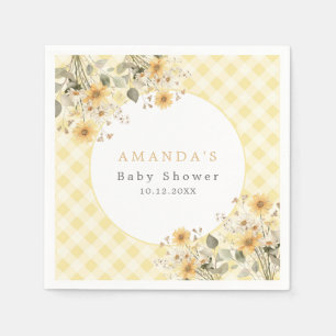 Geel Gekke Gans Baby shower Servet