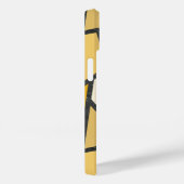 Geel gekleurd glazen patroon Case-Mate iPhone case (Achterkant / Rechts)