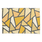 Geel gekleurd glazen patroon kussensloop (Voorkant)