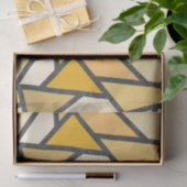 Geel gekleurd glazen patroon tissuepapier (Geschenk)