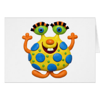 Geel gekleurd monster