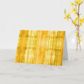 Geel gekleurde Abstracte Modern Art Note Kaart (Gele Bloem)
