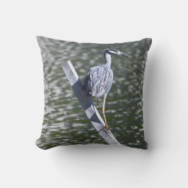 Geel gekroond Night Heron Kussen