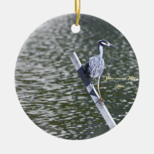 Geel-gekroonde Night Heron Ornament