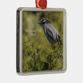 Geel gekroonde Night Heron Ornament (Rechts)