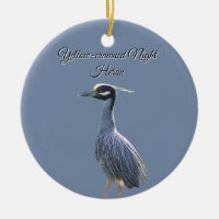 Geel gekroonde Night Heron Ornament