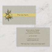 Geel gele Visitekaartje (Voorkant / Achterkant)