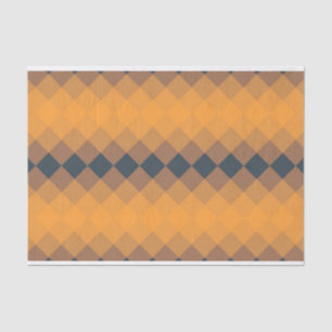 Geel, geometrisch, levendig, abstract trendpatroon tissuepapier