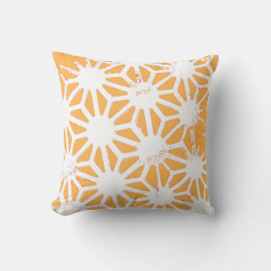 Geel geometrisch patroon kussen