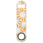 Geel geometrisch patroon speed flessenopener (Achterkant)