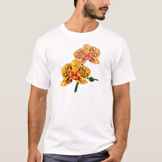 Geel gepotte falaenopsis Orchid T-shirt