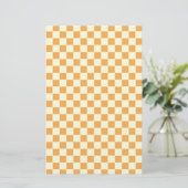 geel geruit briefpapier (Staand voorkant)