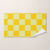 Geel geruit gingham patroon bad handdoek (Handdoek)