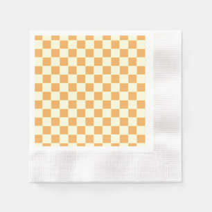 geel geruit servet