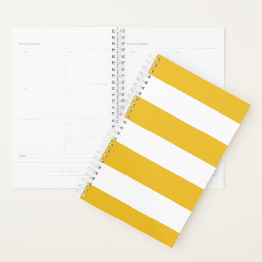 Geel gestreepte planner (Display)