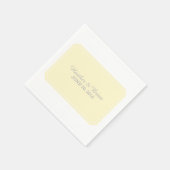 Geel gewoon elegant papier Napkins Servetten (Hoek)