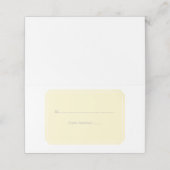 Geel Gewoon Elegant Place Kaarten (Buitenkant ongevouwen)
