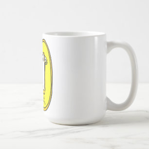 geel gezicht 50, it 's only a number koffiemok