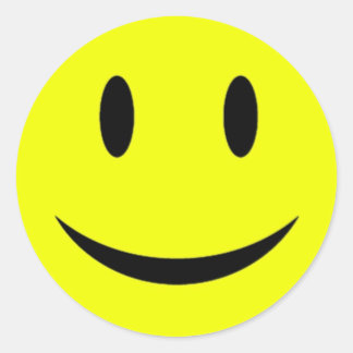 Geel gezicht Sticker