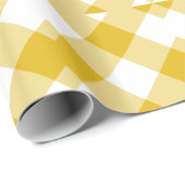 Geel Gingham Cadeaupapier (Rol Hoek)
