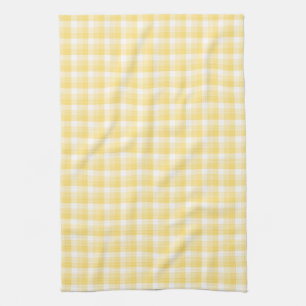Geel Gingham Check Pattern. Theedoek