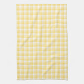 Geel Gingham Check Pattern. Theedoek (Verticaal)