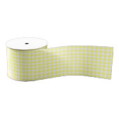 Geel Gingham Grosgrain Lint (Spoel)