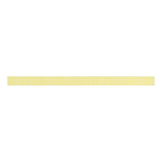 Geel Gingham Grosgrain Ribbon Grosgrain Lint (Voorkant)