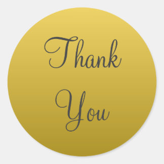 Geel Goud Dank u Stickers