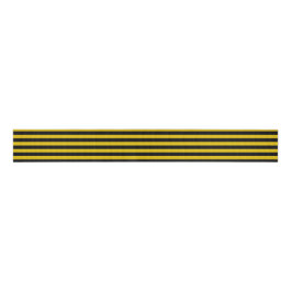 Geel goud en zwarte strips grosgrain lint