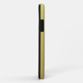Geel Goud Metallic Design & Zwart Kant Case-Mate iPhone Case (Achterkant/rechts)