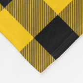 Geel/goudbuffelblok Fleece Deken (Hoek)