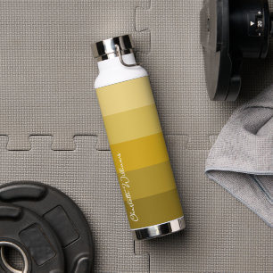 GEEL GOUDE KLEUR STRIPE LIJN PATRONAAM WATERFLES