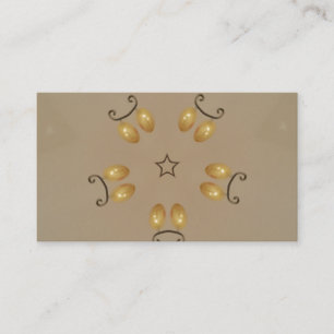 Geel gouden eierpatroon paaseieren bijtend beige visitekaartje