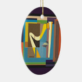 Geel goudharp Ornament (Rechts)